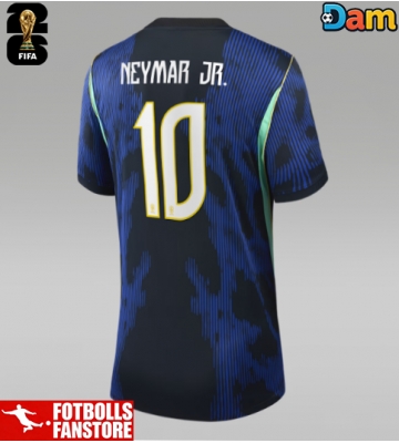 Brasilien Neymar Jr #10 Bortatröja Dam VM 2026 Kortärmad